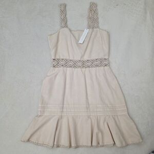 Jonathan Simkhai Beige Knit Detail Dress